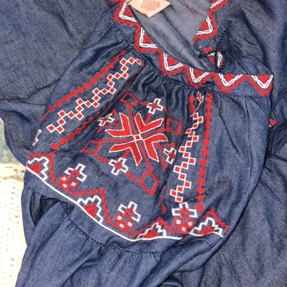 Flying Tomato small chambray embroidered dress - Picture 7 of 7